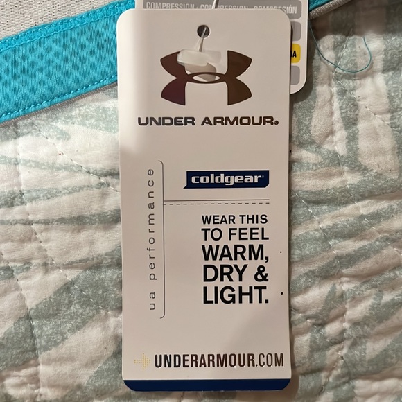 Greenwich Academy, GA embroidered under armor long sleeve compression half zip - Picture 4 of 6